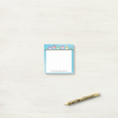 Post-it® Note personnalisée de la Chouette Cute (Sur un bureau)