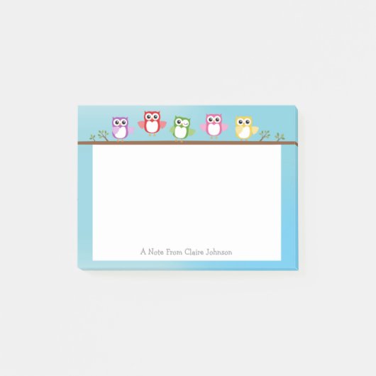 Post-it® Note personnalisée de la Chouette Cute (Devant)