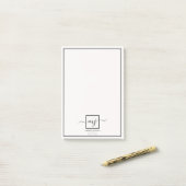 Post-it® Note personnalisée élégante (Sur un bureau)