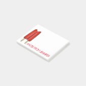 Post-it® Note personnalisée Red Twin Pop Popsicle Poster (Incliné)