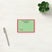 Post-it® Note post-it - Dragon et frontière rouge (Bureau)