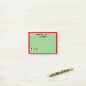 Post-it® Note post-it - Dragon et frontière rouge (Sur un bureau)