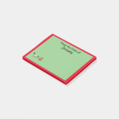 Post-it® Note post-it - Dragon et frontière rouge (Incliné)