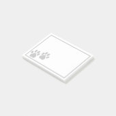 Post-it® Note Post-it Empreinte de patte (Incliné)