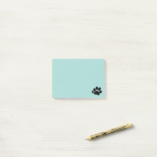 Post-it® Note post-it - Empreinte de patte Polydactyl (Sur un bureau)