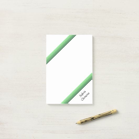 Post-it® Note post-it - Nuances de vert (Sur un bureau)