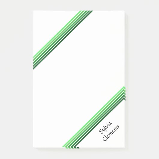 Post-it® Note post-it - Nuances de vert (Devant)