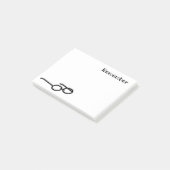 Post-it® Note post-it - Se souvenir avec lunettes (Incliné)