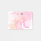 Post-it® Note rose d'aquarelle à l'individu (Devant)