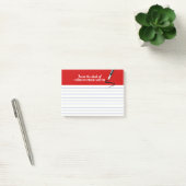 Post-it® Note rouge de Courrier-it® d'organisateur de (Bureau)