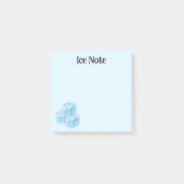 Post-it® Note sur la glace bleue (Devant)