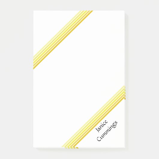 Post-it Note - Tons de Jaune (Devant)