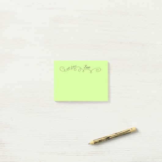 Post-it® Note tourbillonnante faite sur commande de (Sur un bureau)