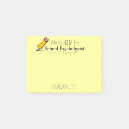 Post-it® Note van de aangepast schoolpsycholoog (Voorkant)
