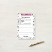 Post-it® Note vocale pour la maison - PERSONNALISER (Sur un bureau)