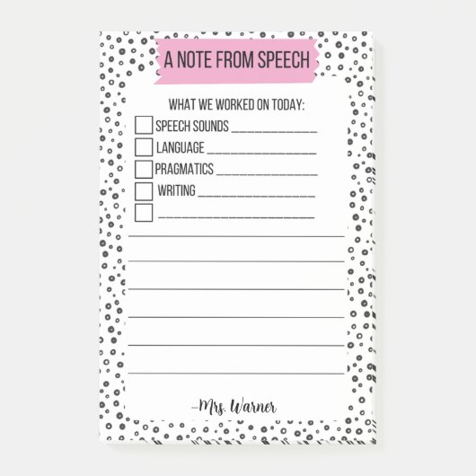 Post-it® Note vocale pour la maison - PERSONNALISER (Devant)