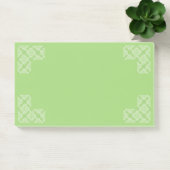 Post-it® Note (XL) - Coins en treillis sur Lime Green (Bureau)