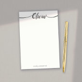 Post-it® Notep de calligraphie de script blanc simple