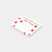 POST-IT® NOTEPAD PERSONNALISÉ DU BUREAU DE L'ENSEIGNANT (Incliné)