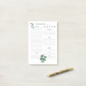 Post it Notes 4"x6" Dagelijkse Doelstellingen, Pla (Op bureau)