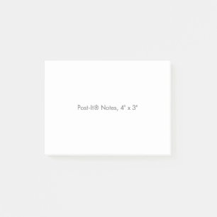 Post-It® Notes, 4" x 3"