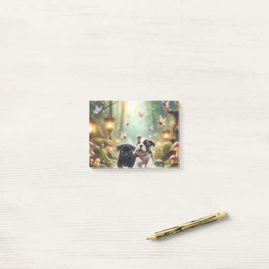 Post-It® Notes, 4" x 3" (Sur un bureau)