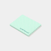 Post-it® notes à carreaux verts (Incliné)