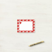 Post-it® Notes à motif de fraises rétro (Sur un bureau)