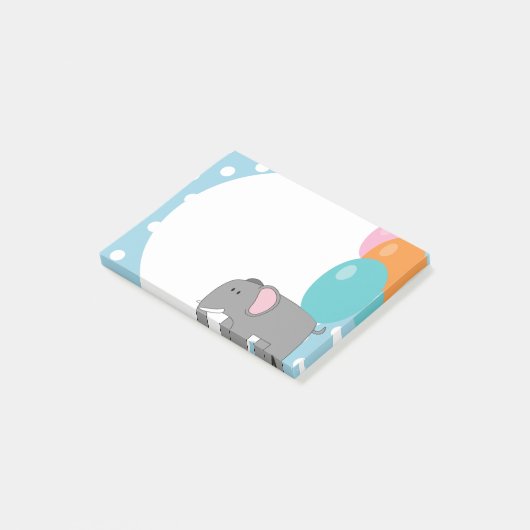 Post-it Notes à motif éléphant (Incliné)