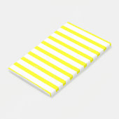 Post-it® Notes à rayures jaunes et blanches   (Incliné)
