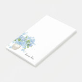 Post-it-Notes-Aangepaste naam met bloemen Post-it® Notes (Schuin)