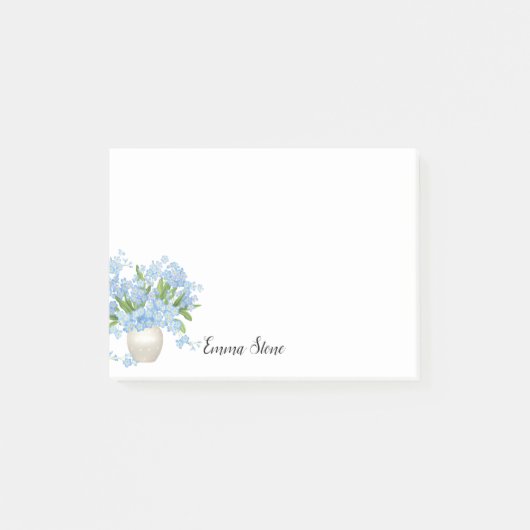 Post-it-Notes-Aangepaste naam met bloemen Post-it® Notes (Voorkant)