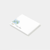 Post-it-Notes-Aangepaste naam met bloemen Post-it® Notes (Schuin)