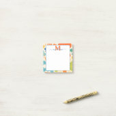 Post-it® Notes abstraits couleur splash personnali (Sur un bureau)