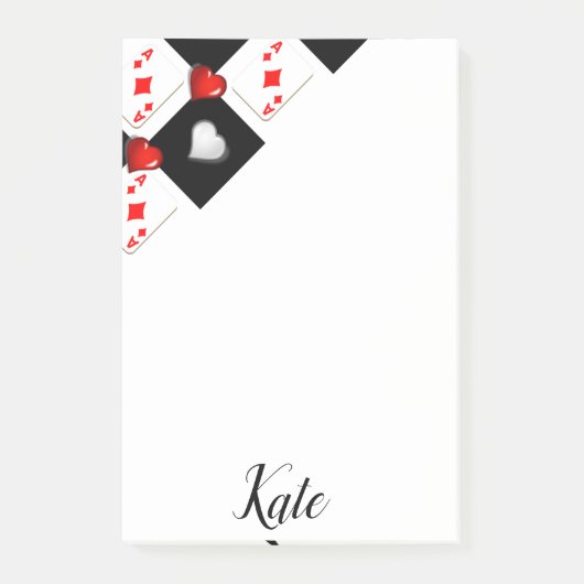 Post-it Notes Ace Kaarten (Voorkant)