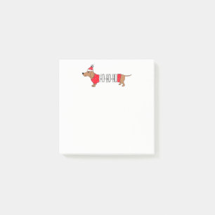 Post-it® Notes adhésives 3" x 3" Joyeux Noël avec teckel