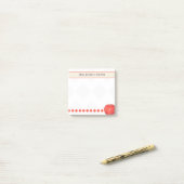 Post-it® Notes adhésives Apple avec nom personnalisé de l'e (Sur un bureau)