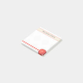 Post-it® Notes adhésives Apple avec nom personnalisé de l'e (Incliné)