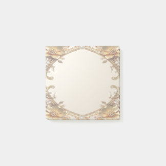 Post-it® Notes adhésives cadre or élégant