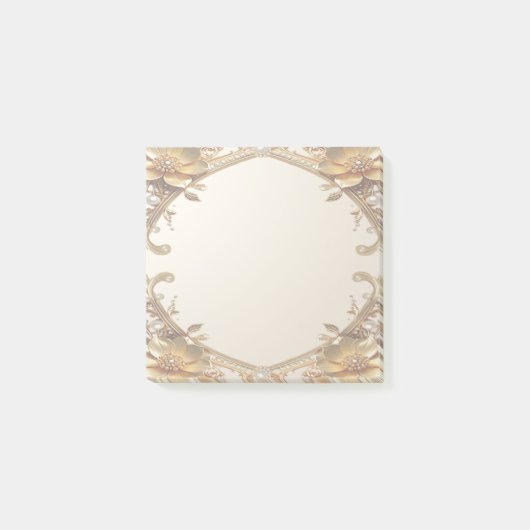 Post-it® Notes adhésives cadre or élégant (Devant)