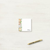 Post-it® Notes adhésives d'animaux de jungle à l'aquarelle  (Sur un bureau)