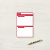 Post-it® Notes adhésives de recette Baie rouge de Pyracanth (Sur un bureau)