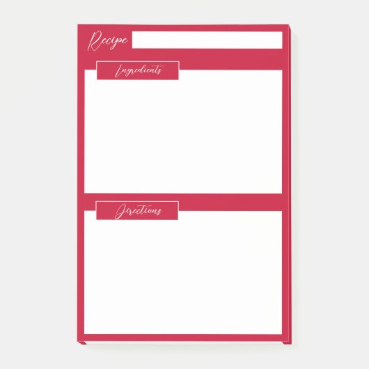 Post-it® Notes adhésives de recette Baie rouge de Pyracanth (Devant)