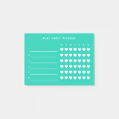 Post-it® Notes adhésives de suivi d'habitudes mini vertes (Devant)