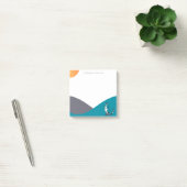 Post-it® Notes adhésives dessin animé chien bleu (Bureau)