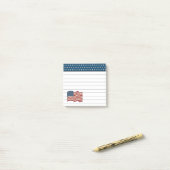 Post-it® Notes adhésives Drapeau des États-Unis (Sur un bureau)
