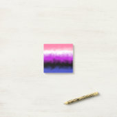 Post-it® Notes adhésives drapeau genderfluid (Sur un bureau)