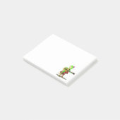 Post-it® Notes adhésives drôles avec grenouille jouant de l (Incliné)