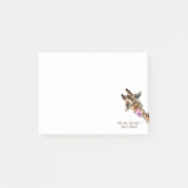Post-it® Notes adhésives drôles Girafe ludique - Texte pers (Devant)