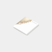 Post-it® Notes adhésives embellissements floraux or (Incliné)